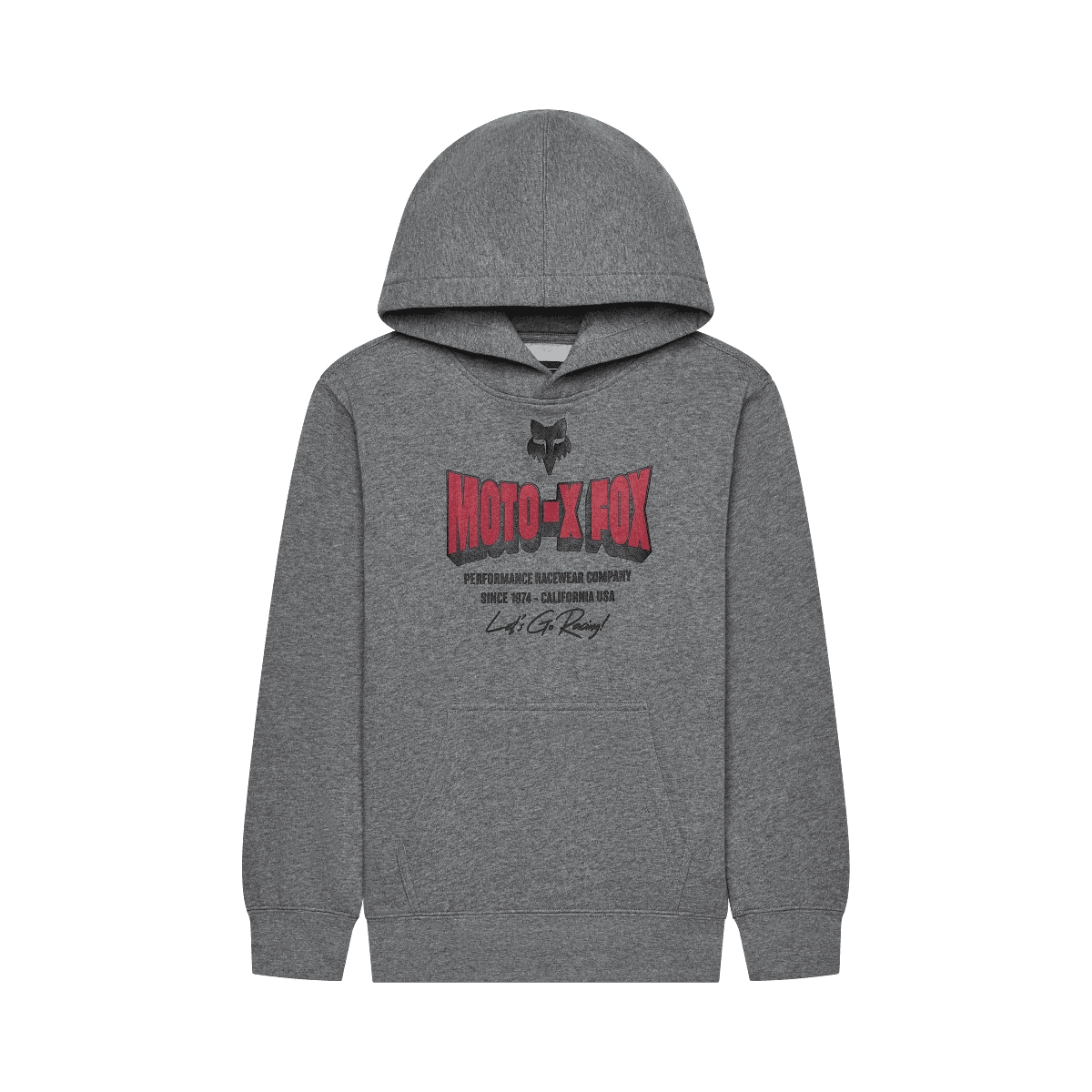 Fox Youth Go Race Fleece Po Heather Graphite