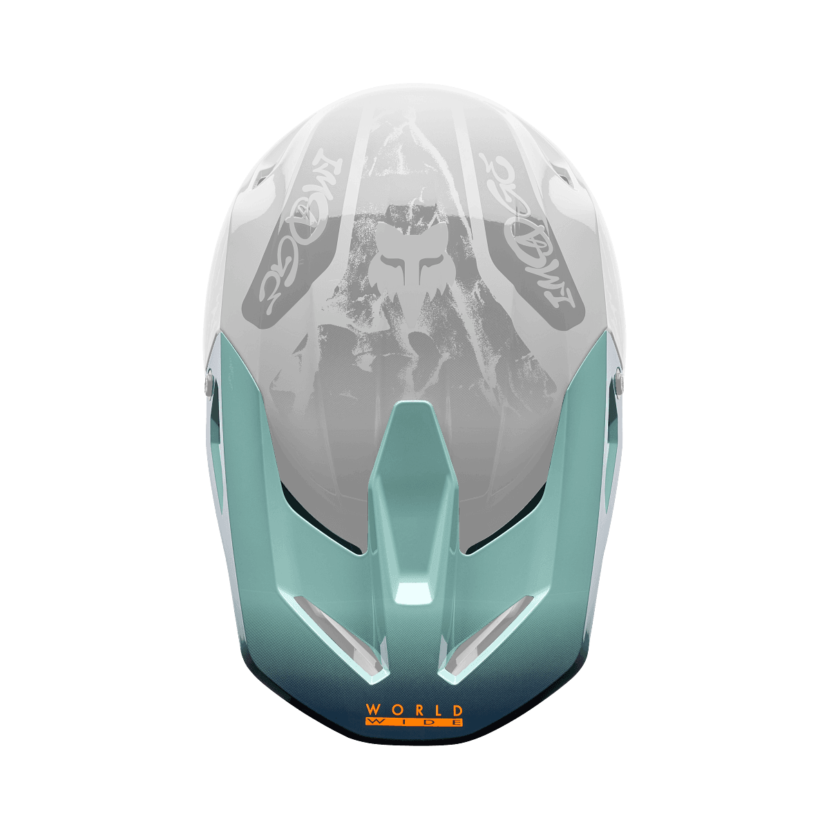 Fox V1 Helmet Visor - Image Print Dunkelblau