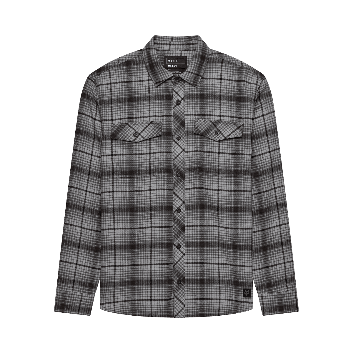 Fox Survivalist Core Flannel Ls Staal Grijs