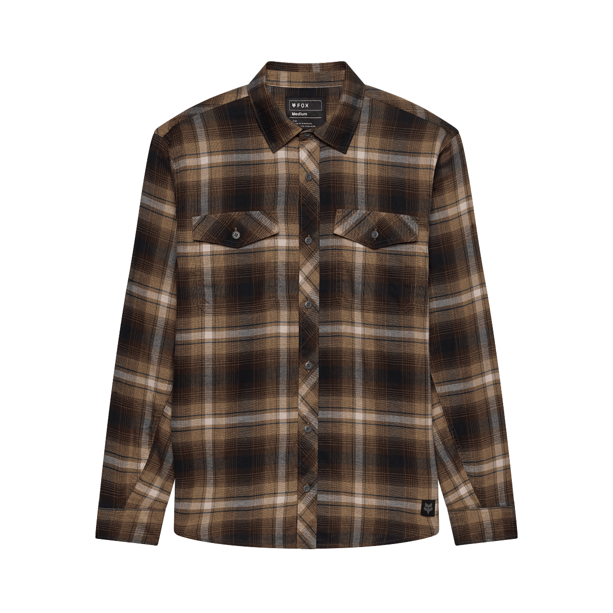 Fox Survivalist Stretch Flannel Ls Medium Bruin