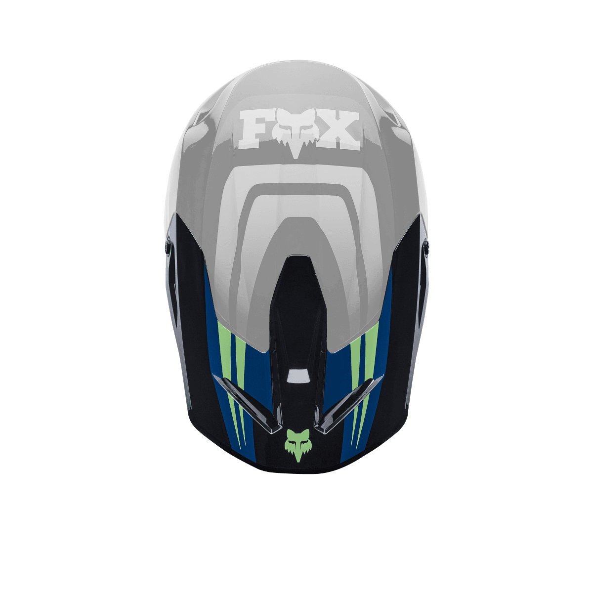 Fox V1 Helmklep - Draft Zwart