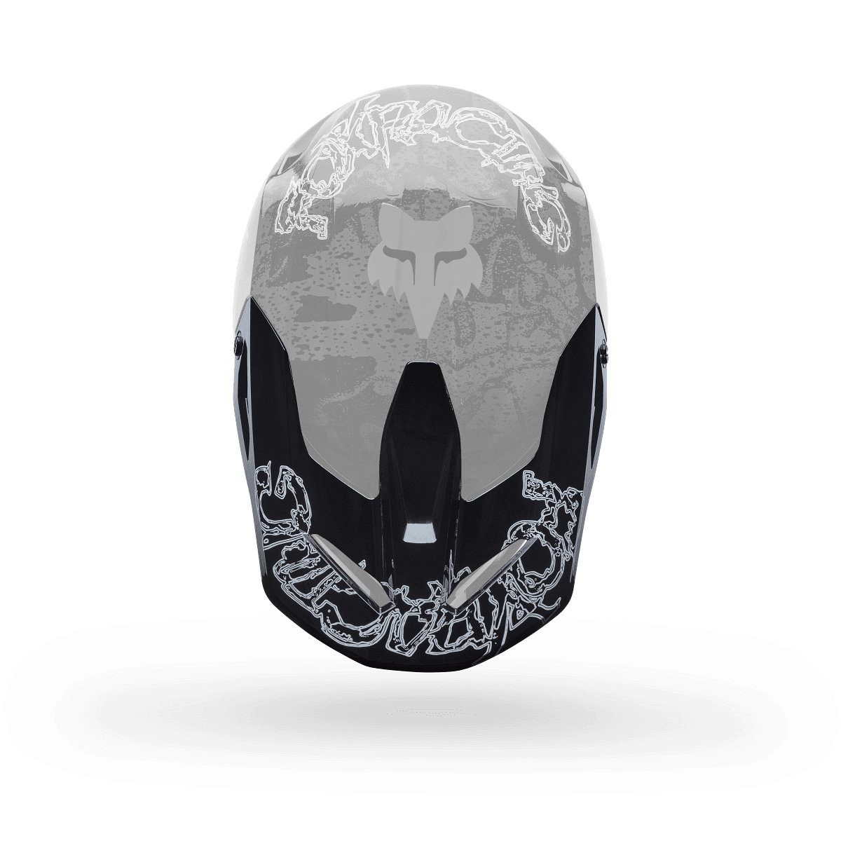 Fox V1 Helmklep - Abyss Zwart