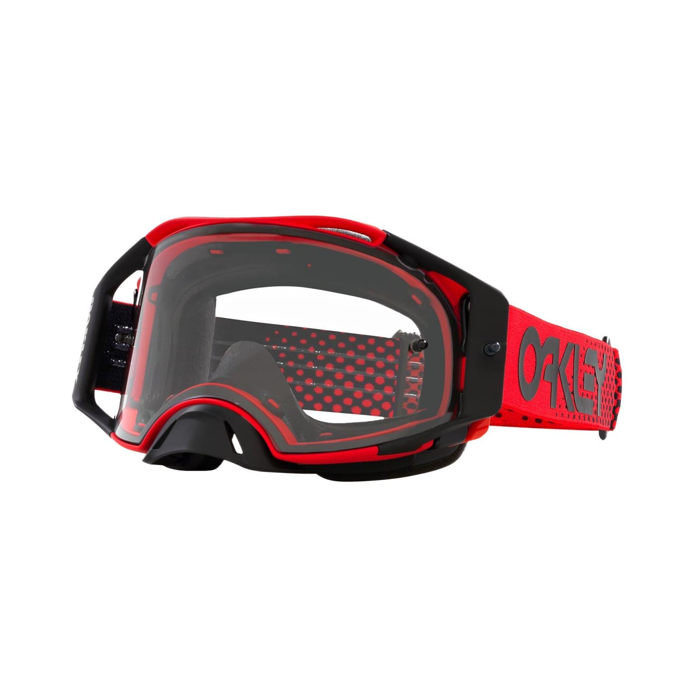 Oakley Crossbril Airbrake MX Moto Rood B1B - Transparant lens