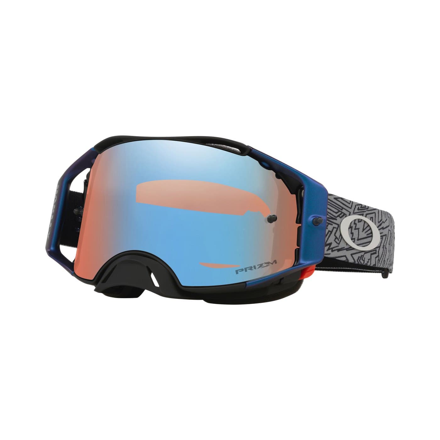 Oakley Crossbril Airbrake MX Grijs Strike - Prizm Sapphire