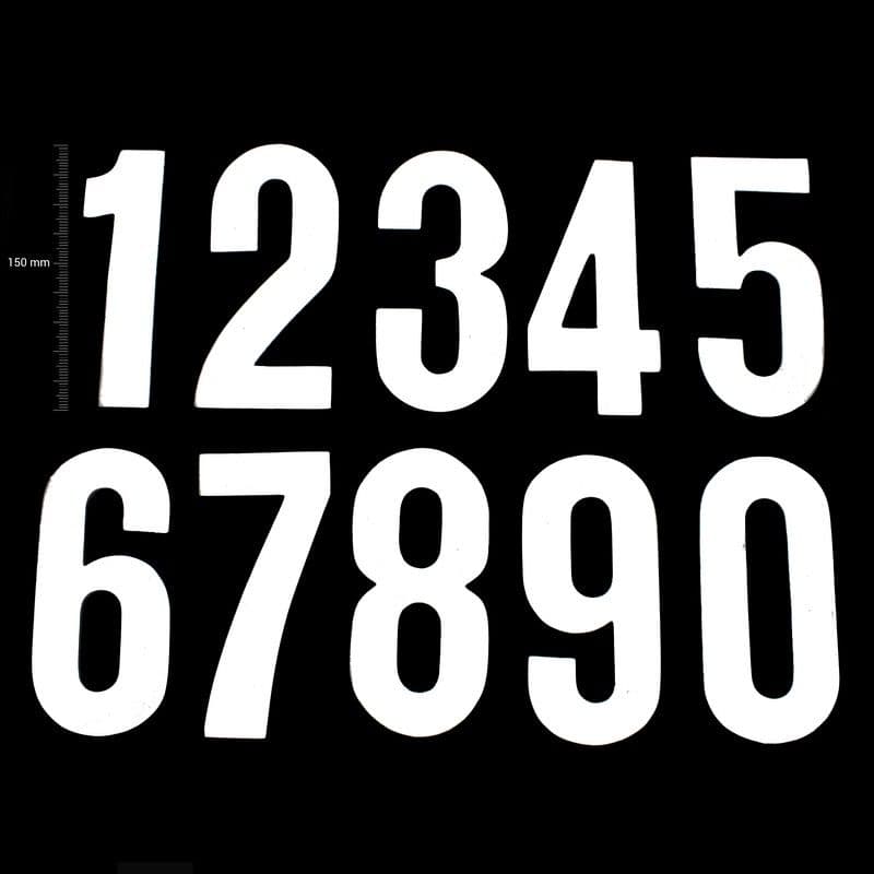 TMV Digits 150mm Wit '1' (20pcs)