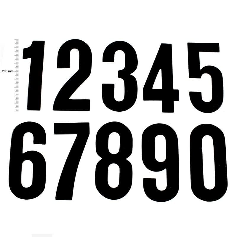 *TMV Digits 200mm Zwart '1' (20pcs)