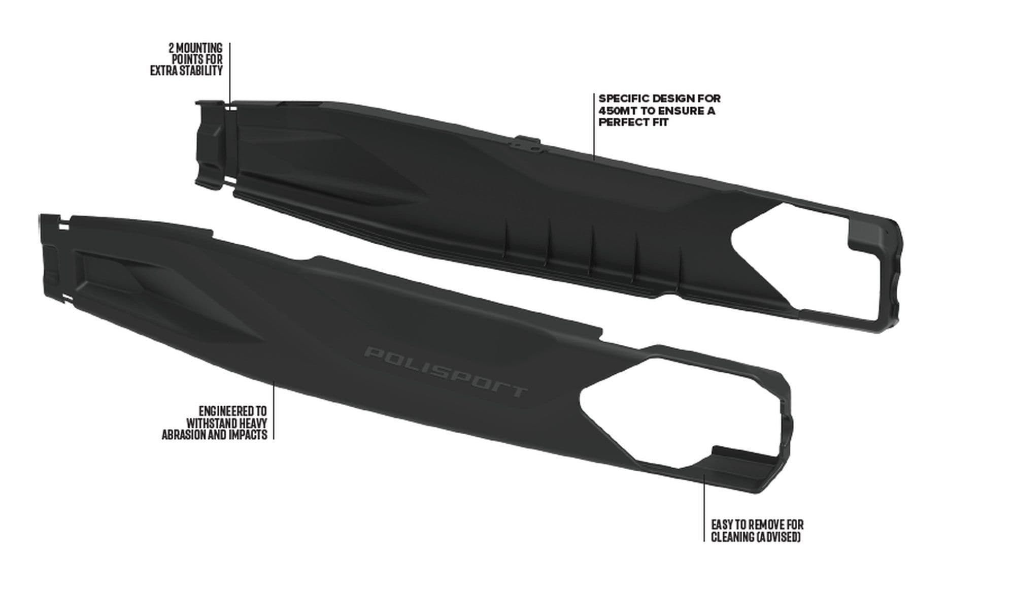 Polisport Swingarm Protectors Evo CFMOTO 450MT 24-.. Zwart