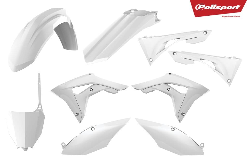 Polisport Plastic Kit CRF250 18-21/CRF450 17-20 Blanc (1)