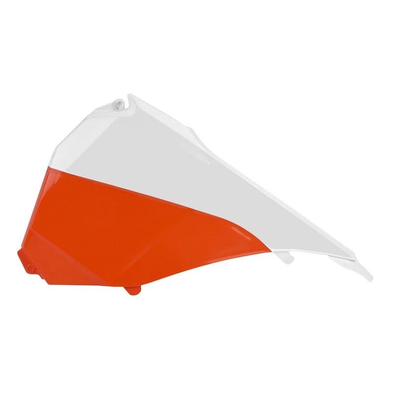 Polisport Airbox Cover KTM SX/SXF/XC/XCF 13-15 Weiß/Orange