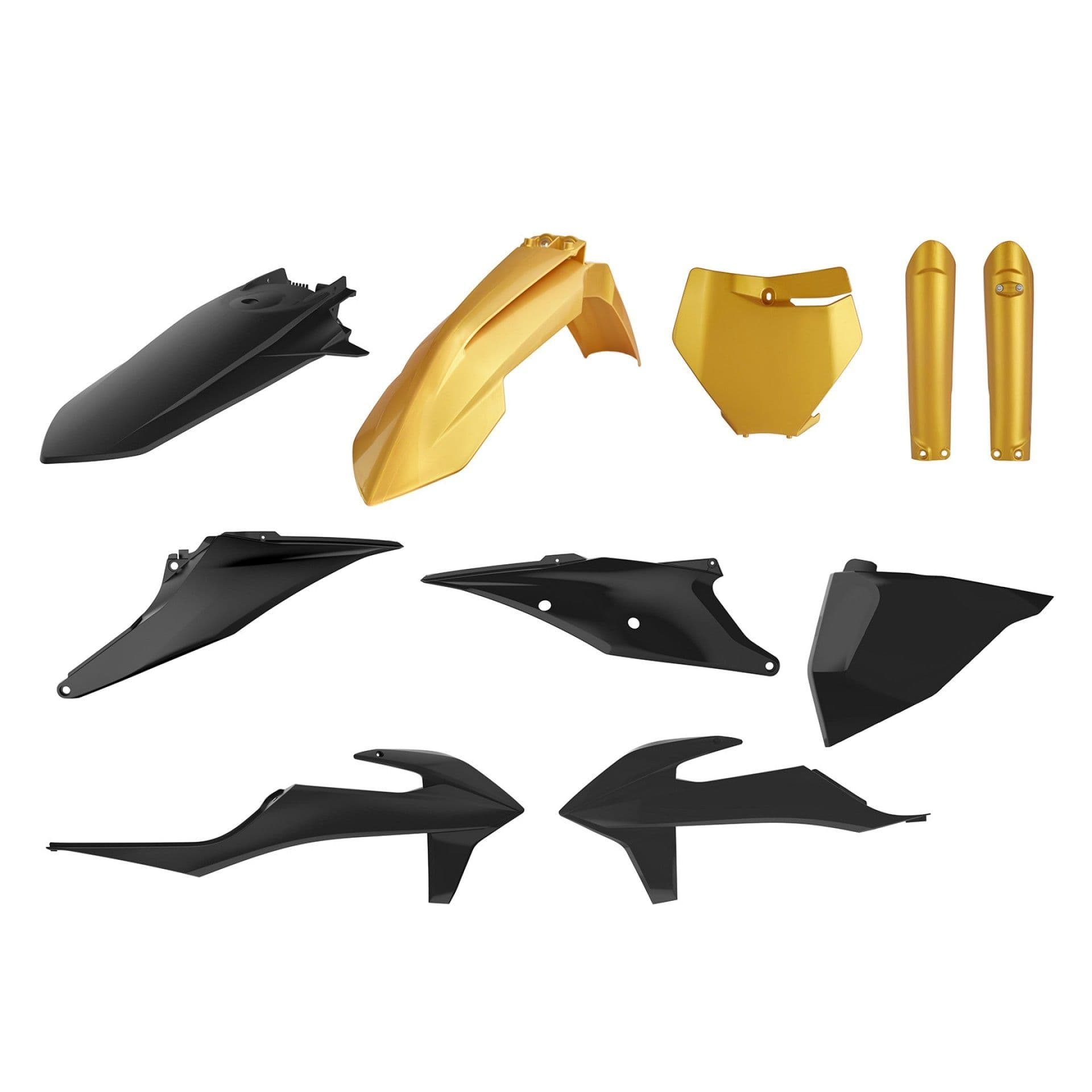 Polisport Full Kit KTM SX/SXF(19-22) Gold/Black (1)