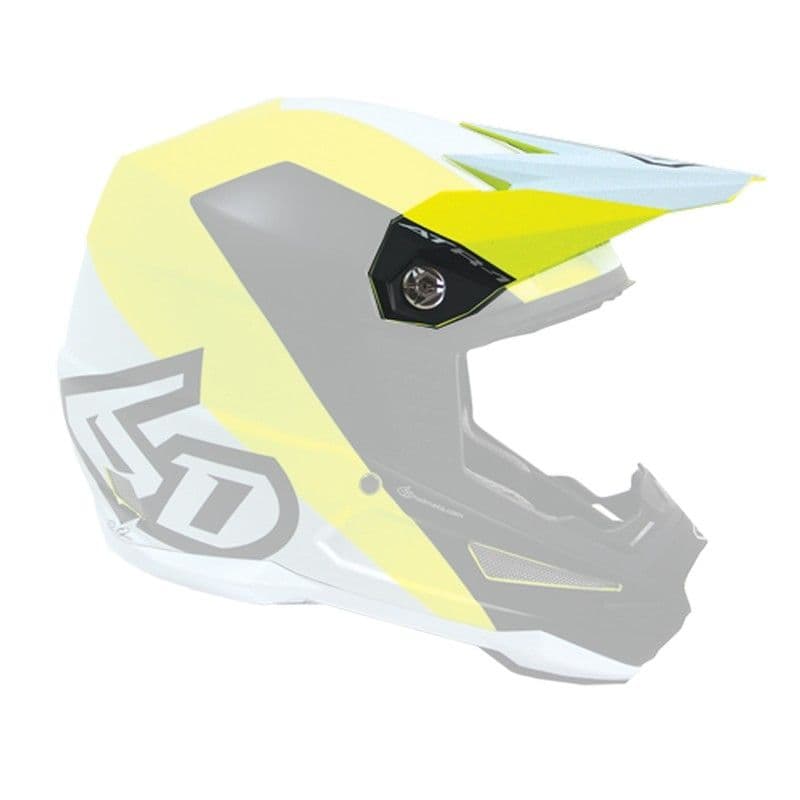 *6D Visor Wedge - Matte Jaune néon