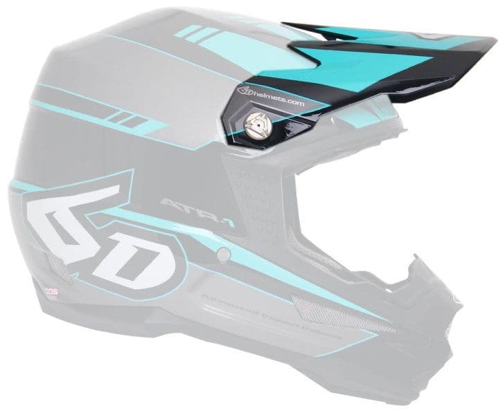 6D Helm ATR-1 Helmklep Force Blauw (Petrol)