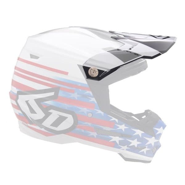 6D Helm ATR-2Y Helmklep - Patriot RWB Rood/Wit/Blauw