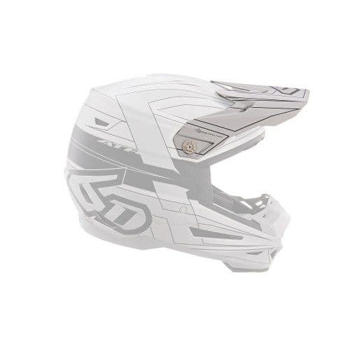 6D Helm ATR-2 Helmklep Missile Matte Zilver