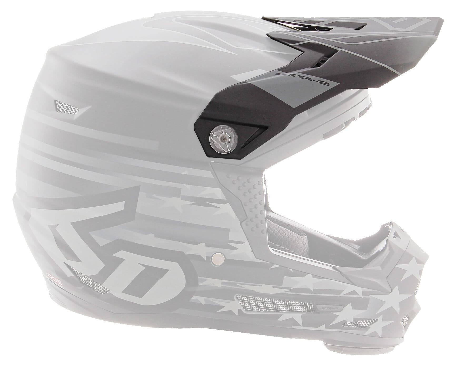 6D ATR-2 Helmet Visor Super Patriot Black
