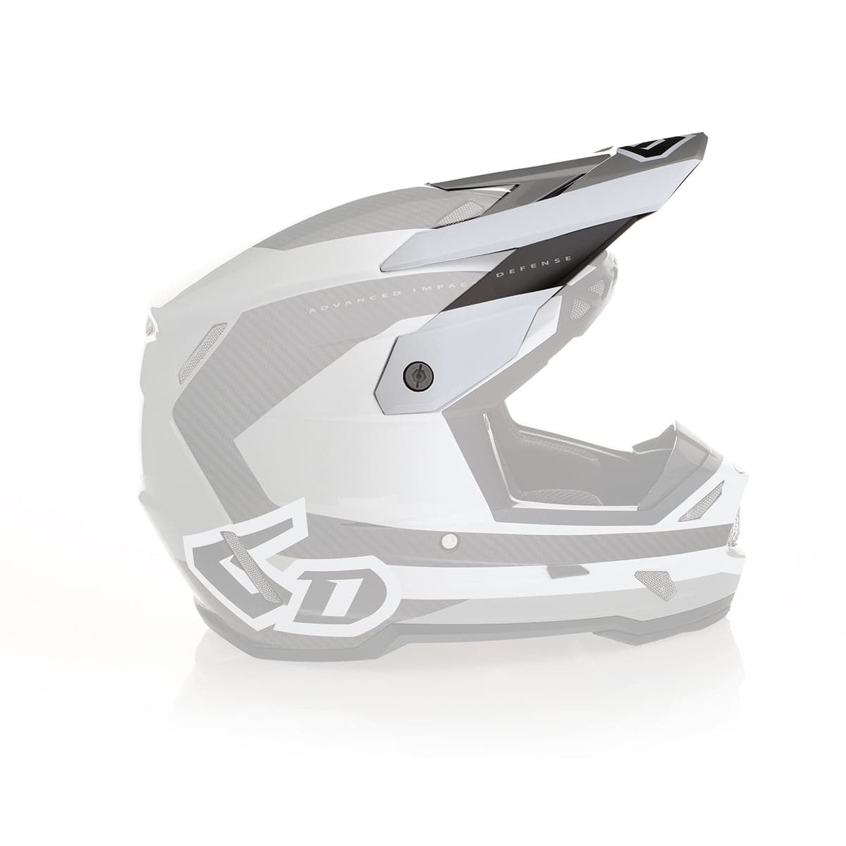 6D Helm ATR-3 Helmklep Pure Glans Wit