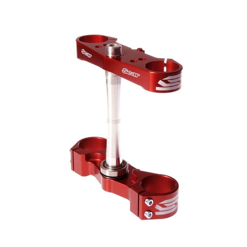 *SCAR Top & Bottom Clamp CR250F 14-17 CR450F 13-16 Rot