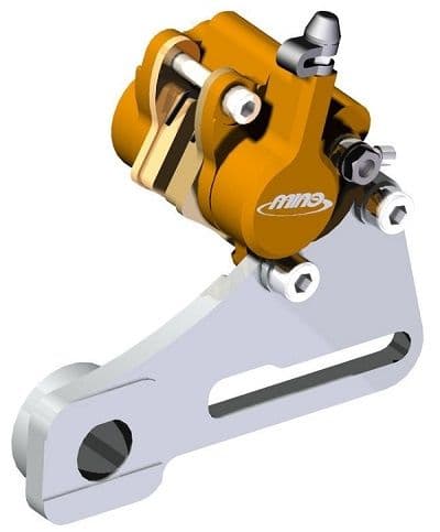 TMV 2Piston R. Cal. Past op SX65 09-.. Zwart (Incl. Pads)