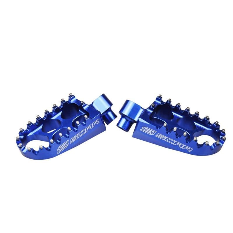 Scar Evolution Footpegs - Honda/Kawasaki Blauw Color