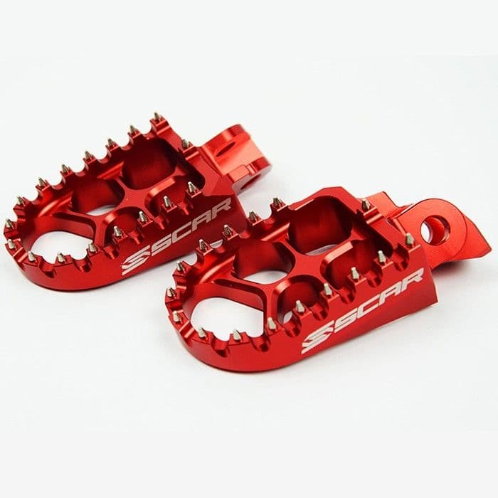 Scar Evolution Footpegs - KTM / Husqvarna / GasGas - Rood Col