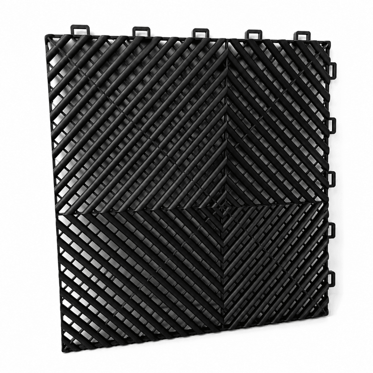 TMV Garage Floortiles 400x400x18 - Zwart (20pcs)