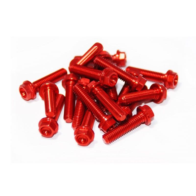 *TMV Flangeheadbolt M6X20 Rood (20pcs)