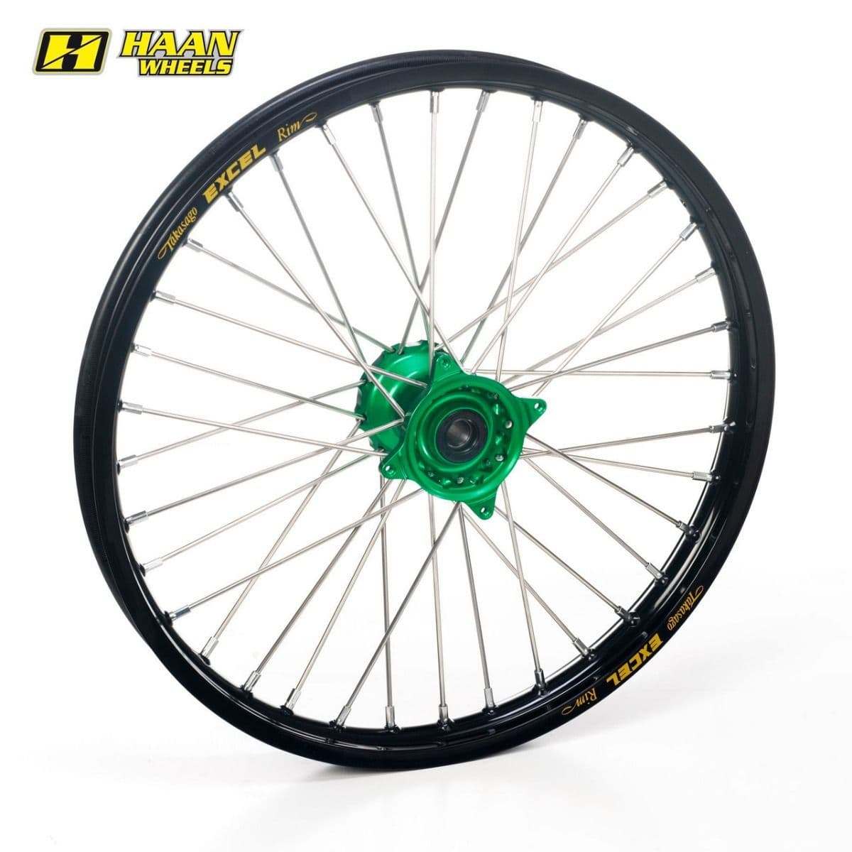 Haan Wheels Voor KX250F 21- 450F 19- 21-1,60 Zwart Rim Groen H