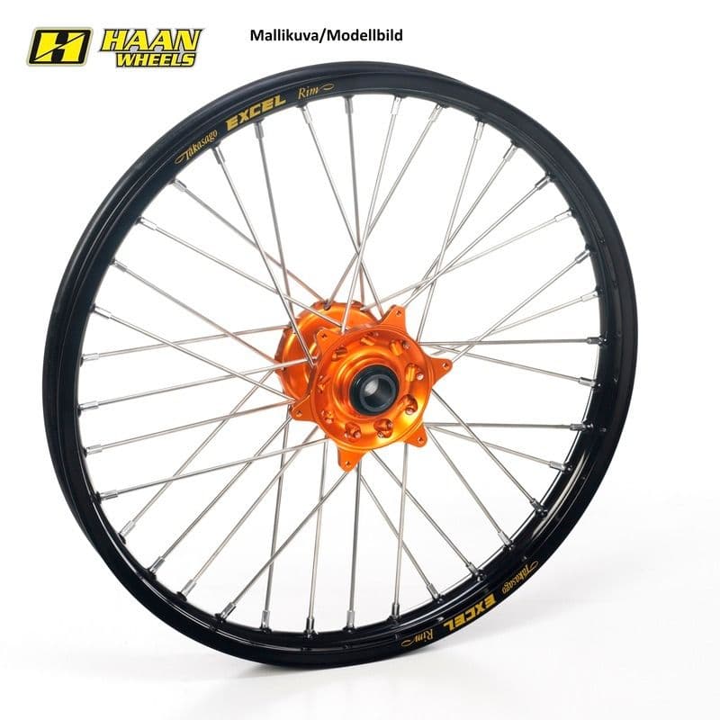 Haan Wh F. Past op SX85 12-.. 19"-1,60 Zwart Rim Oranje Hub
