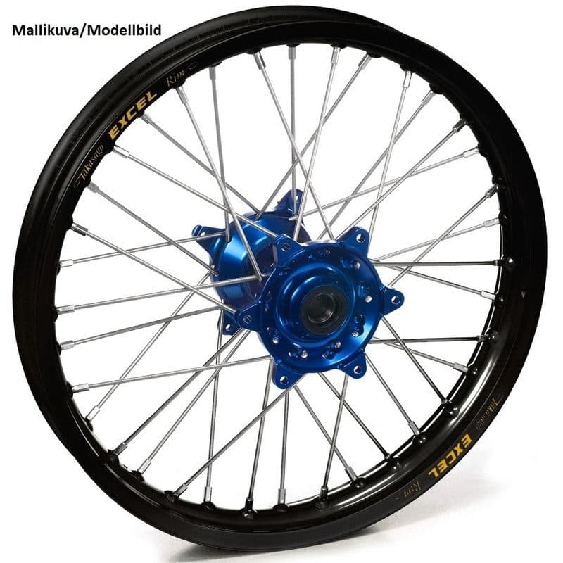 Haan Wheels YZF 09-.. Achter 19-2,15 Zwart Rim- Blauw Hub