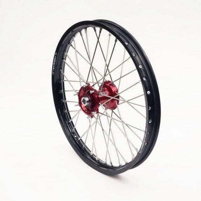 Rex Wheels Voor 21-1,60 GasGas MC 21-.. Zwart Rim/Rood Hub 22MM