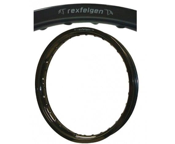 Rex Wheels Zwart Rim 19" X 2.15 36 Holes