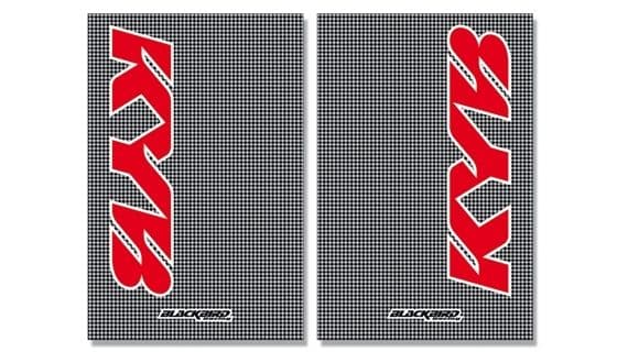 Blackbird Cystall Stickers Carbon Fiber Look Kayaba - 2Pcs