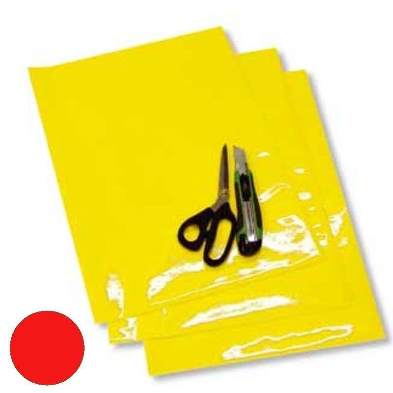 Blackbird Coloured Crystall Sheets Rood (3 Pcs 47x33 Each)