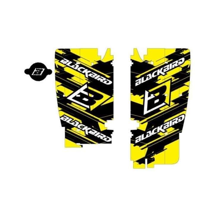 *Blackbird Sticker For Radiator Louvers Crystal RMZ450 08-17