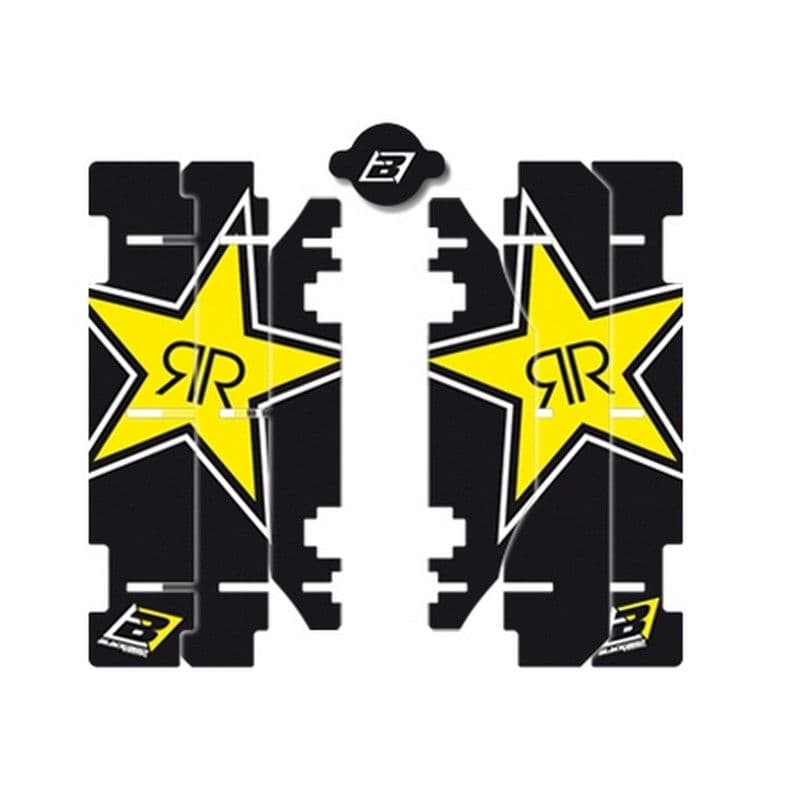 *Blackb Stick. voor Rad. Louv. Rockstar World MX RMZ250 10-18