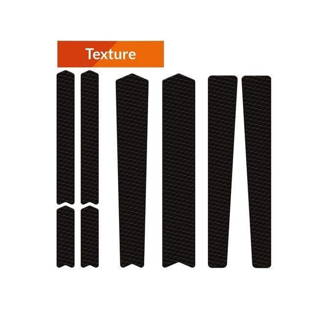 Algis Bike Texture Framebeschermer Kit XXL - Zwart