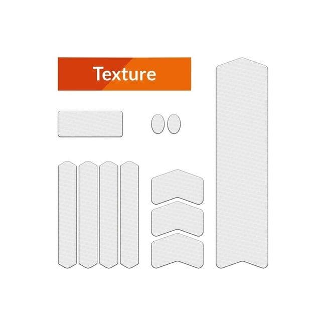 Algis BIke Texture Framebeschermer Kit - Gravel/Road Transparant