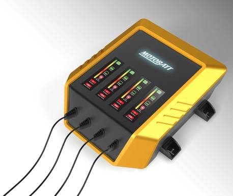 Motobatt 4-Bank 9 Step Charger 12V 2.0 Amp
