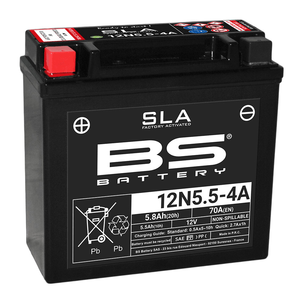 BS Battery 12N5.5-4A/4B (FA) SLA - Sealed & Activated