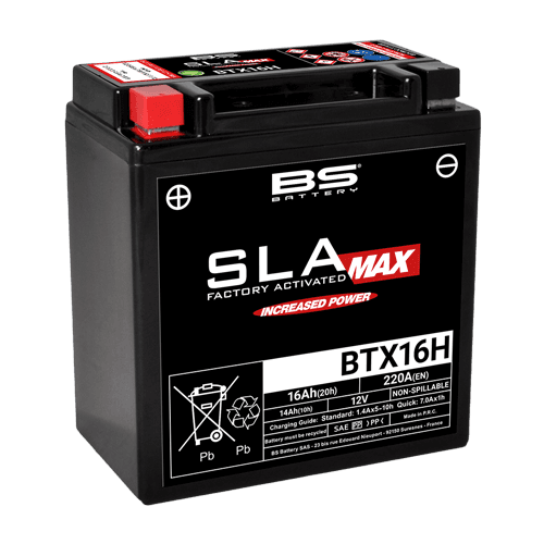 BS Battery BTX16H (FA) SLA MAX - Sealed & Activated