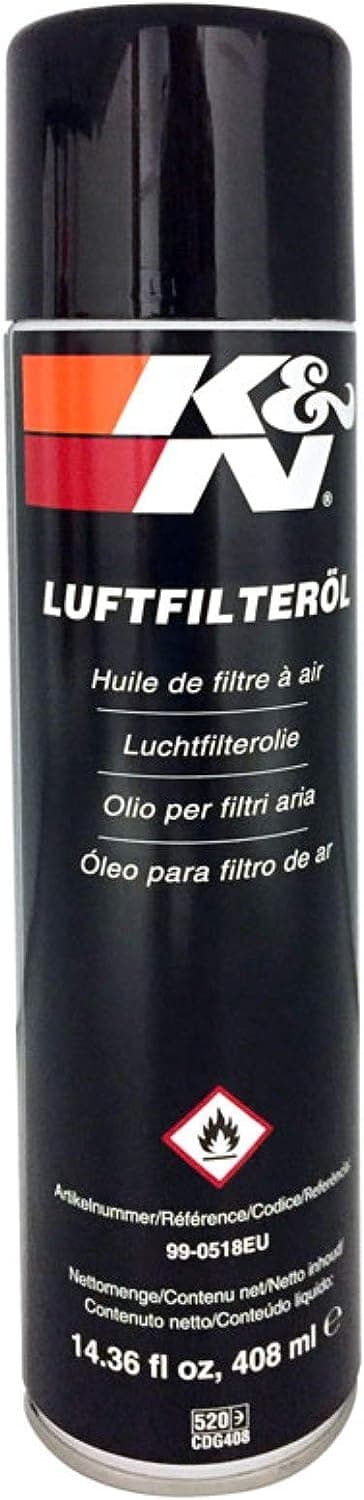 K&N Filterolie Aerosol 14.36 Fl Oz/408Ml (De/Fr/Nl/It/Pt)