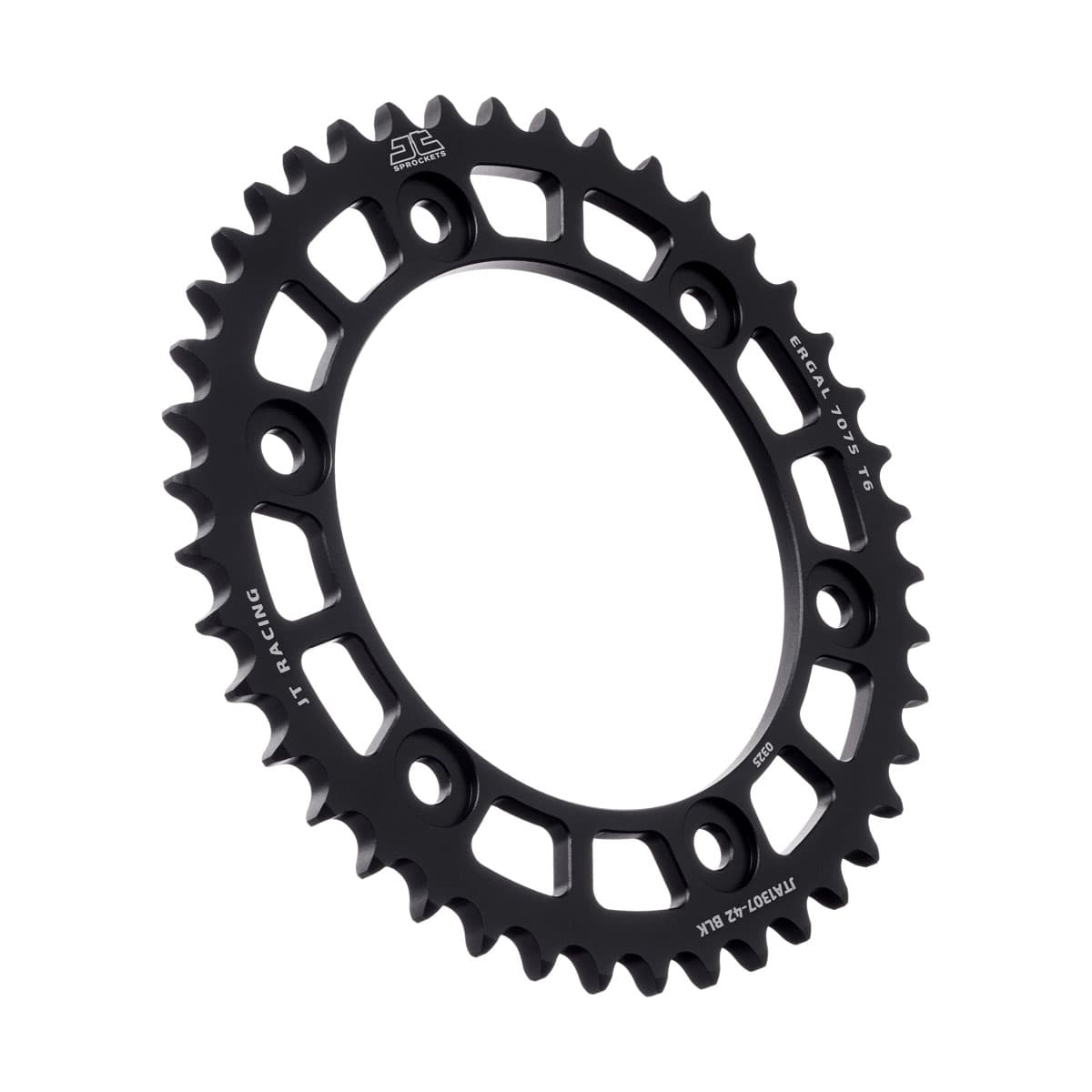JT Aluminium achtertandwiel 7075 T6 JTA1307.42BLK Zwart