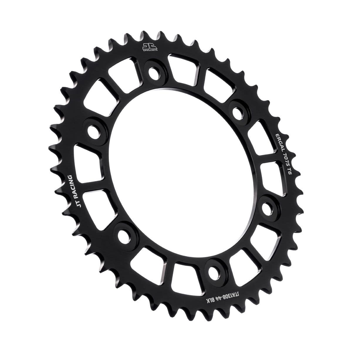 JT Aluminium achtertandwiel 7075 T6 Zwart JTA1308.44BLK
