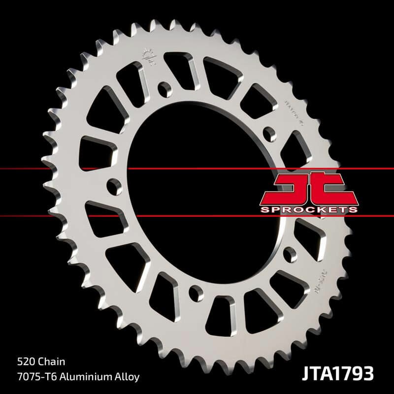 JT Rear Alu Sprocket 7075 T6 Schwarz A1793.45BLK
