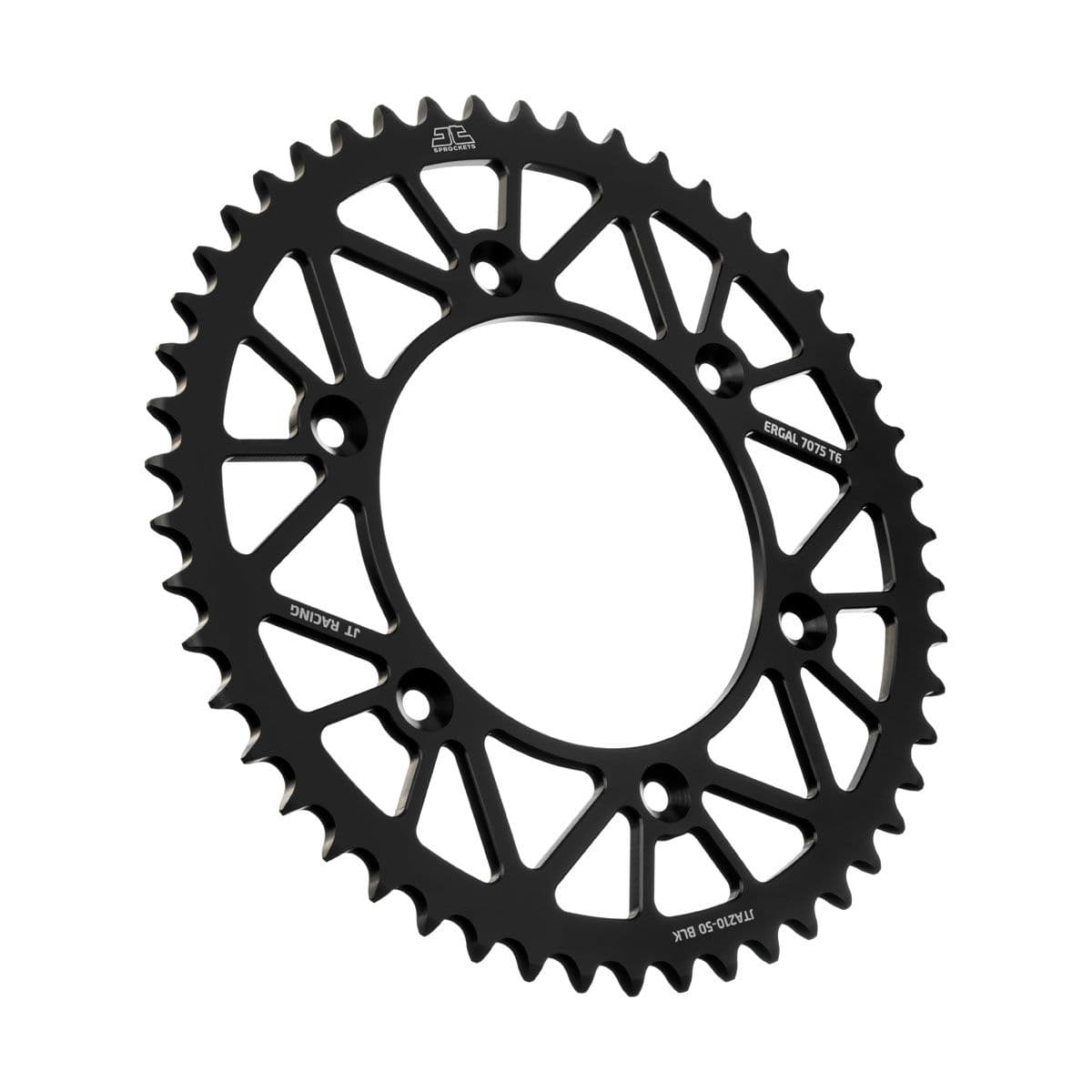 JT Aluminium achtertandwiel 7075 T6 Zwart JTA210.50BLK