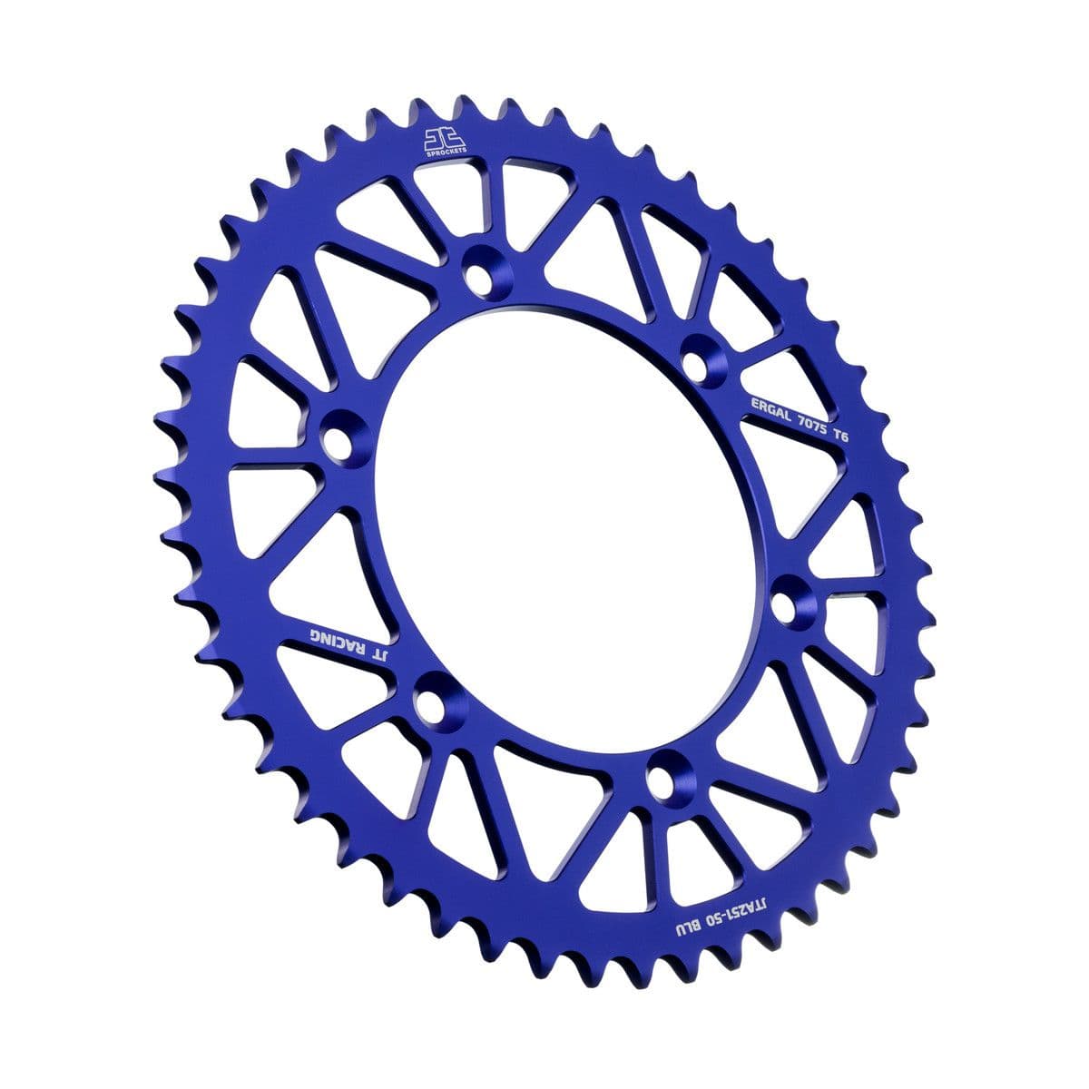JT Aluminium achtertandwiel 7075 T6 Blauw JTA251.50BLU