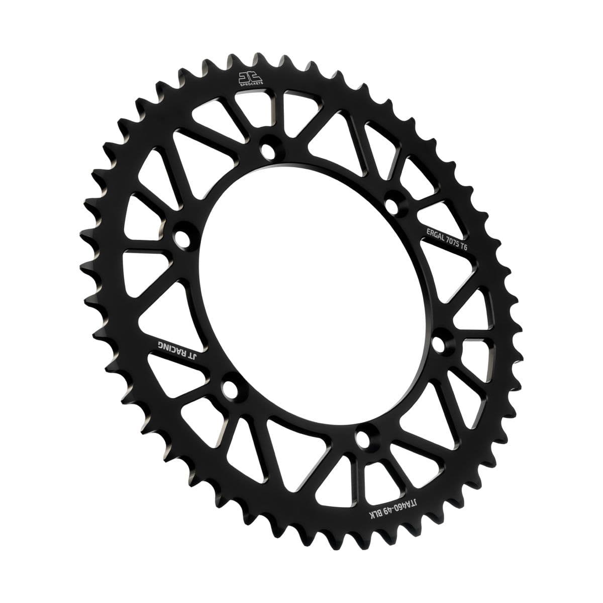 JT Aluminium achtertandwiel 7075 T6 Zwart JTA460.49BLK