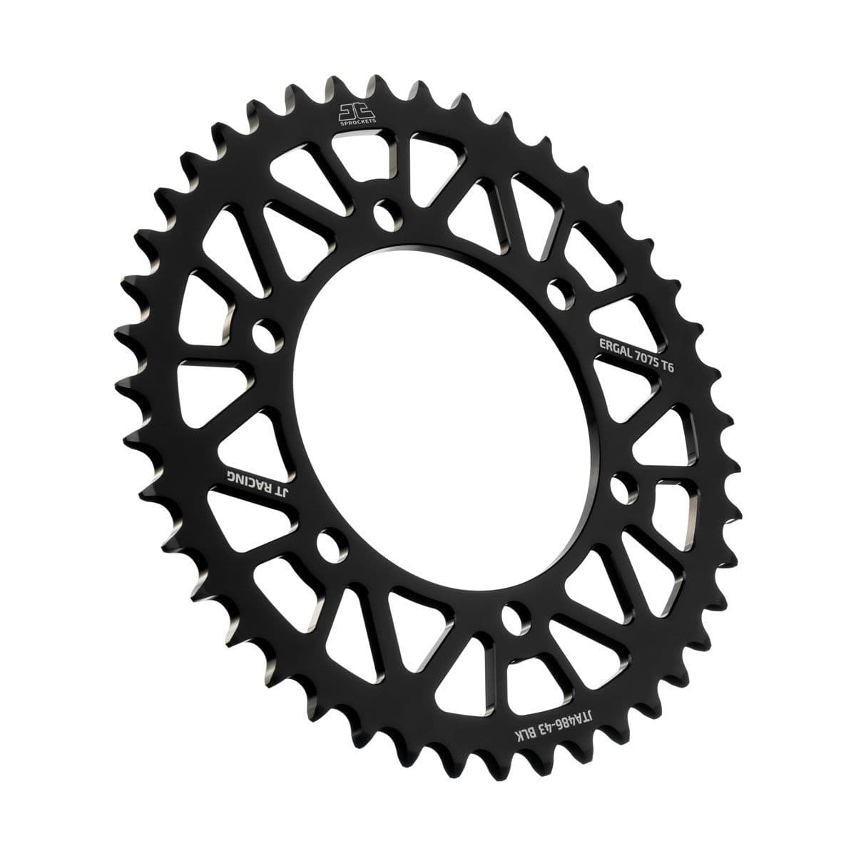 JT Rear Alu Sprocket 7075 T6 Schwarz JTA486.43BLK