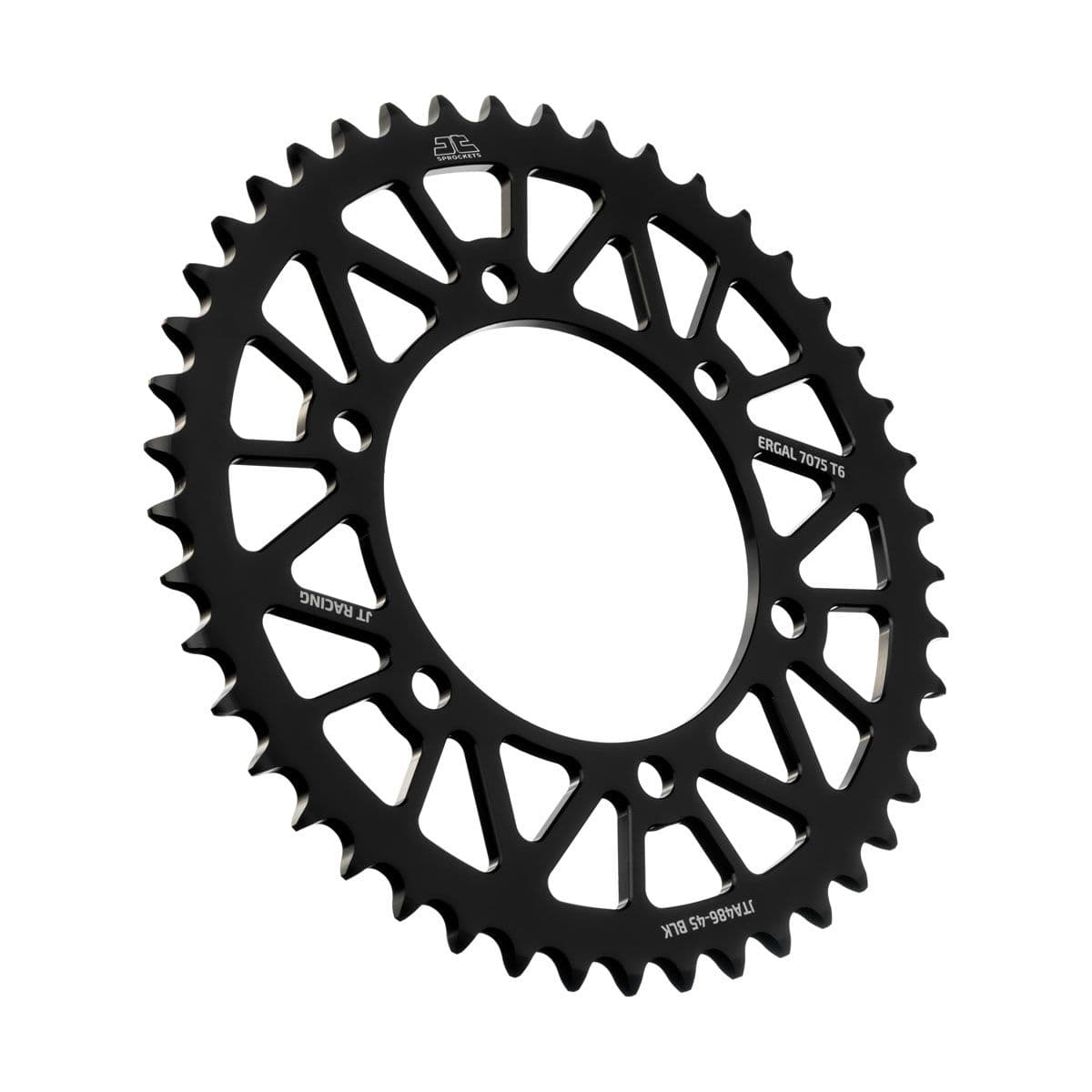 JT Rear Alu Sprocket 7075 T6 Schwarz JTA486.45BLK