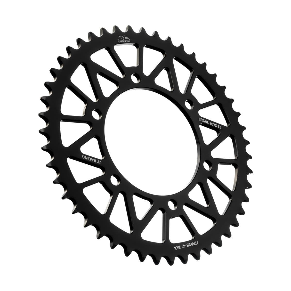 JT Aluminium achtertandwiel 7075 T6 Zwart JTA486.47BLK